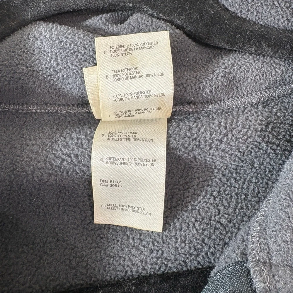 The North Face Jacket Mens M Gray Full Zip Fleece TKA 100 Hiking Outdoor